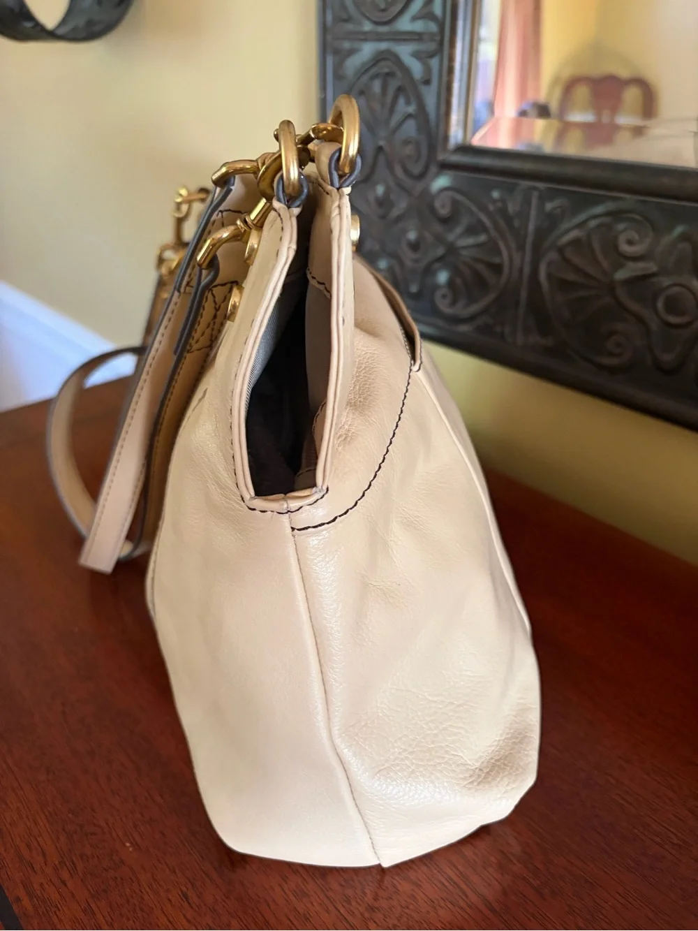 American Leather Co. Shoulder Bag Triple Entry and Double Straps